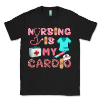 Black nursing is my cardio Classic Tee - BarkalooDesign