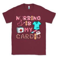 Burgundy nursing is my cardio Classic Tee - BarkalooDesign