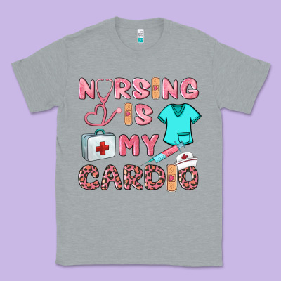 Nursing Is My Cardio Classic Tee Designed By Barkaloodesign