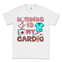 White nursing is my cardio Classic Tee - BarkalooDesign