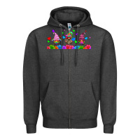 Charcoal Heather lgbtq gnome  libbey glass Zipper Hoodie - HRA Design Shop