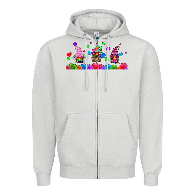 Lgbtq Gnome  Libbey Glass Zipper Hoodie by HRA Design Shop | Teevron