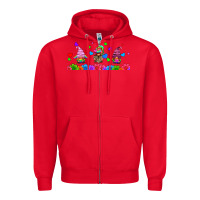 Red lgbtq gnome  libbey glass Zipper Hoodie - HRA Design Shop
