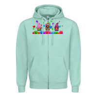 Seafoam lgbtq gnome  libbey glass Zipper Hoodie - HRA Design Shop