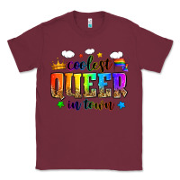 Burgundy coolest queer in town Classic Tee - Zillion Design Studio