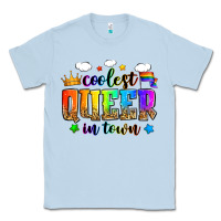 Dusty Blue coolest queer in town Classic Tee - Zillion Design Studio