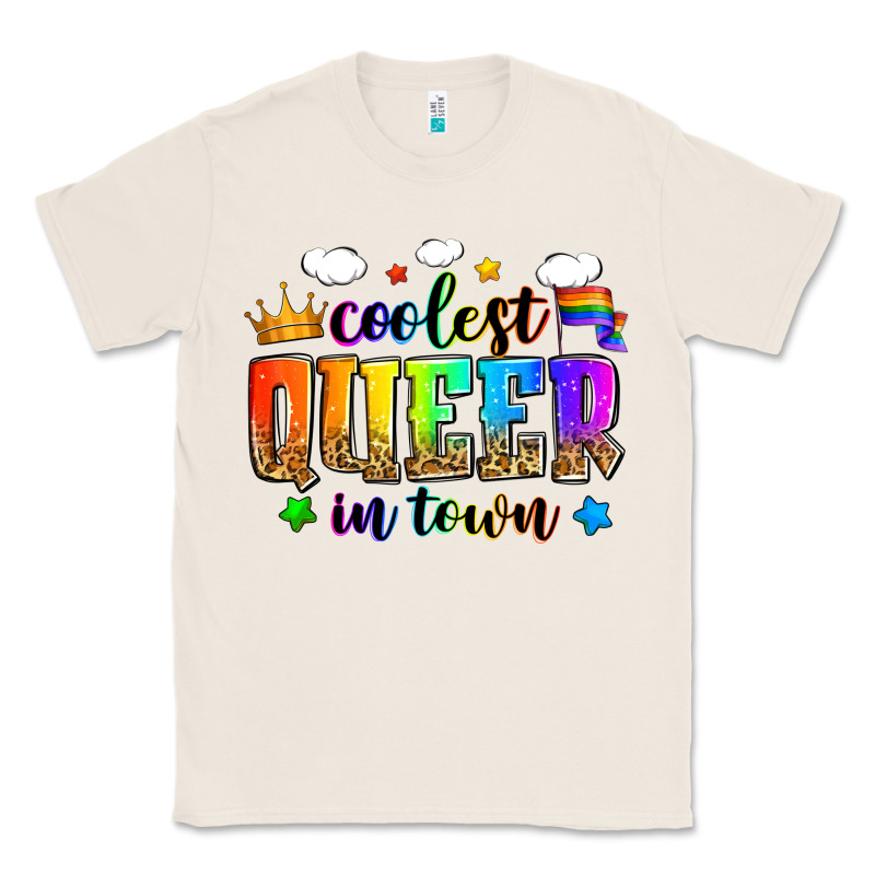 Coolest Queer In Town Classic Tee by Zillion Design Studio | Teevron