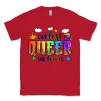Red coolest queer in town Classic Tee - Zillion Design Studio