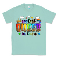 Seafoam coolest queer in town Classic Tee - Zillion Design Studio