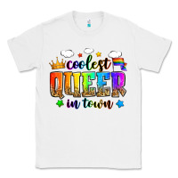 White coolest queer in town Classic Tee - Zillion Design Studio