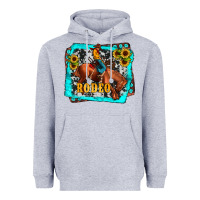 Heather Grey western rodeo Heavyweight Hoodie - JahusDesignShop