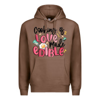 Chestnut cooking is love made edible Premium Hoodie - MaliasSmallBusiness