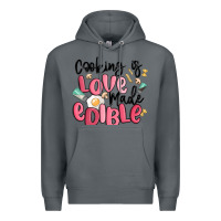Rock cooking is love made edible Premium Hoodie - MaliasSmallBusiness