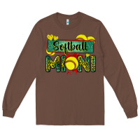 Chestnut softball mini with leopard Long Sleeve Tee - Zillion Design Studio
