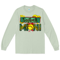 Matcha softball mini with leopard Long Sleeve Tee - Zillion Design Studio