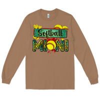 Toasted Coconut softball mini with leopard Long Sleeve Tee - Zillion Design Studio