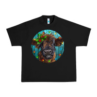Black Calf Christmas Urban Heavy Tee - RanaPortraitStore