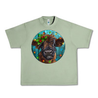 Oil Green Calf Christmas Urban Heavy Tee - RanaPortraitStore