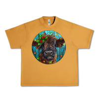 Peanut Butter Calf Christmas Urban Heavy Tee - RanaPortraitStore