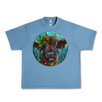 Pebble Blue Calf Christmas Urban Heavy Tee - RanaPortraitStore