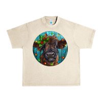 Sandshell Calf Christmas Urban Heavy Tee - RanaPortraitStore