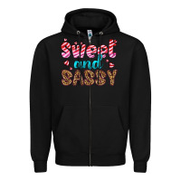 Black sweet and sassy Zipper Hoodie - HRA Design Shop