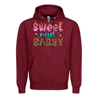 Burgundy sweet and sassy Zipper Hoodie - HRA Design Shop