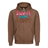 Chestnut sweet and sassy Zipper Hoodie - HRA Design Shop