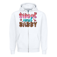 White sweet and sassy Zipper Hoodie - HRA Design Shop