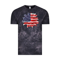 Cloud Black american flag sunflower Vintage Tee - MaliasSmallBusiness