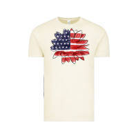 Vintage Arctic american flag sunflower Vintage Tee - MaliasSmallBusiness