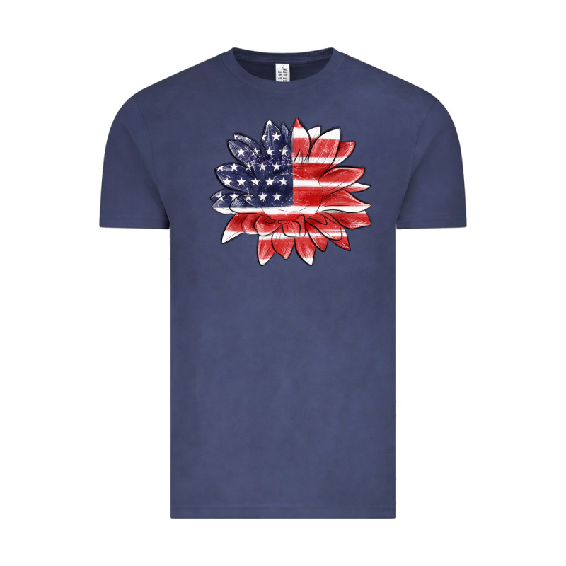 American Flag Sunflower Vintage Tee by MaliasSmallBusiness | Teevron