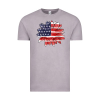 Vintage Zinc american flag sunflower Vintage Tee - MaliasSmallBusiness