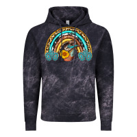 Cloud Black cowboy boots and hat rainbow Vintage Hoodie - AdoDesignShop