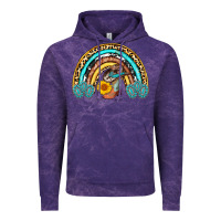 Cloud Purple cowboy boots and hat rainbow Vintage Hoodie - AdoDesignShop