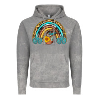 Cloud Rock cowboy boots and hat rainbow Vintage Hoodie - AdoDesignShop