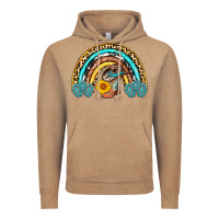 Vintage Coffee cowboy boots and hat rainbow Vintage Hoodie - AdoDesignShop