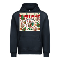 Navy Boojee Christmas cake Urban Hoodie - MaliasSmallBusiness