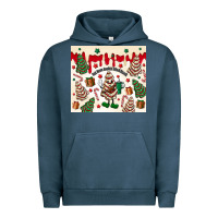 Pigment Midnight Navy Boojee Christmas cake Urban Hoodie - MaliasSmallBusiness