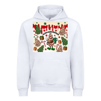 White Boojee Christmas cake Urban Hoodie - MaliasSmallBusiness