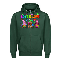 Sports Green lgbtq love is love gnomes Zipper Hoodie - HRA Design Shop