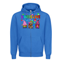 True Royal lgbtq love is love gnomes Zipper Hoodie - HRA Design Shop