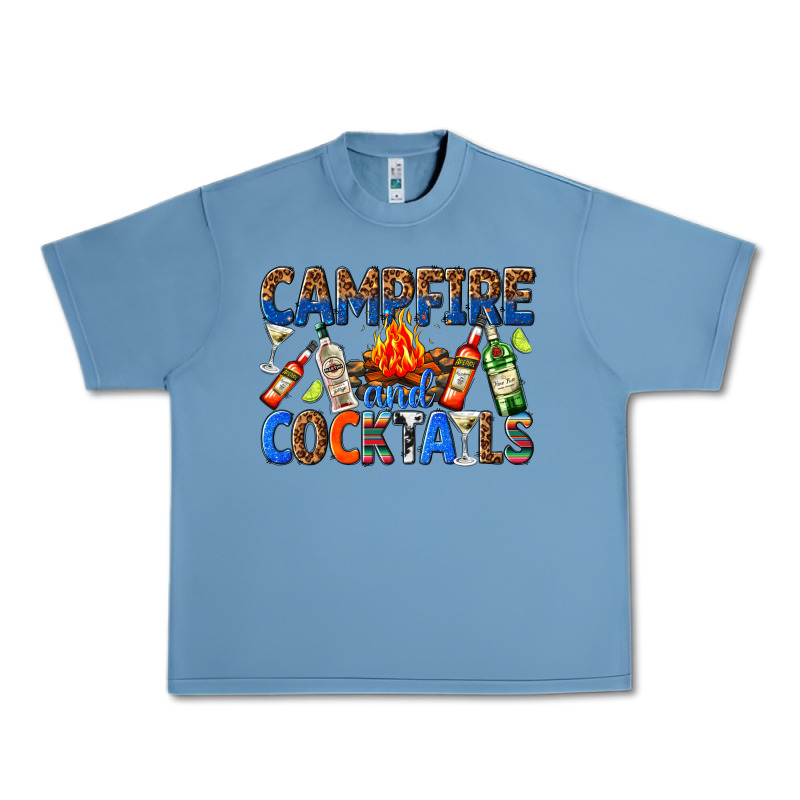 Campfire And Cocktails Urban Heavy Tee by texasbilliewilder | Teevron