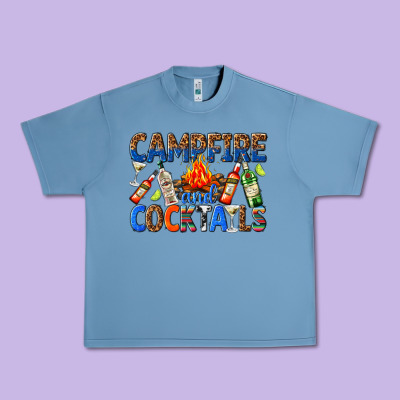 Urban Heavy Tee campfire and cocktails