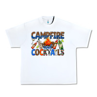 White campfire and cocktails Urban Heavy Tee - texasbilliewilder