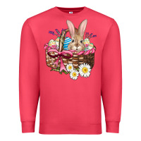 Cardinal easter bunny and basket Premium Sweatshirt - AdoDesignShop