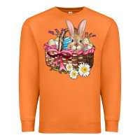 Carrot easter bunny and basket Premium Sweatshirt - AdoDesignShop