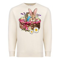 Sandshell easter bunny and basket Premium Sweatshirt - AdoDesignShop