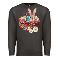 Smoke easter bunny and basket Premium Sweatshirt - AdoDesignShop