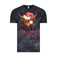 Cloud Black mooey christmas Vintage Tee - MaliasSmallBusiness